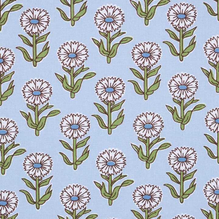 Adeline Mineral & Leaf 180581 by Schumacher Fabric New Traditional: Provenal 3.38" - Fabric Carolina -