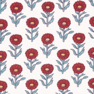 Adeline Rouge & Blue 180582 by Schumacher Fabric