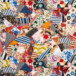 Hotch Potch Crazy Quilt Document 180650 by Schumacher Fabric