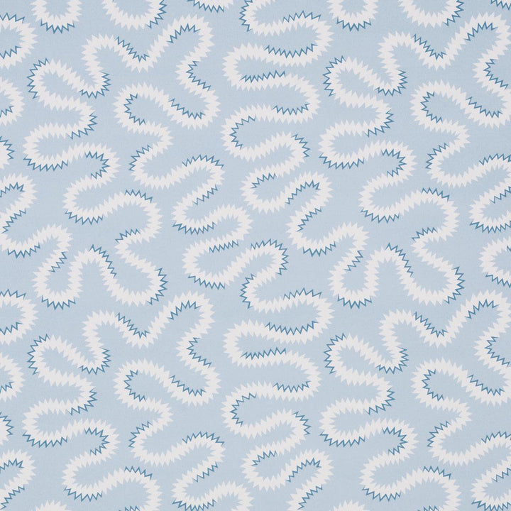 Zoelie Sky 5014241 by Schumacher Designer Wallpaper New Traditional: Provenal 13.5" - Swanky Fabrics -