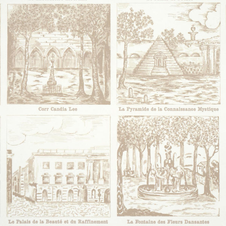 Architecturra Ivory 5014271 by Schumacher Wallpaper Johnson Hartig 25.5" - Fabric Carolina -