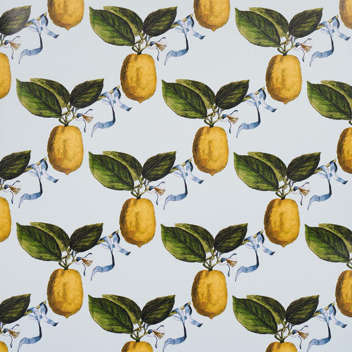 Le Citron Sky 5014281 by Schumacher Designer Wallpaper Johnson Hartig 10.8" - Swanky Fabrics -