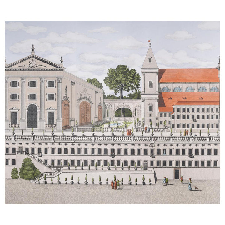 Piazza Firenze Document 5014300 by Schumacher Wallpaper Johnson Hartig 162.0" - Fabric Carolina -