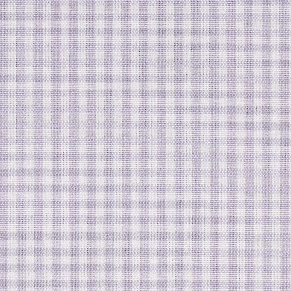 Barnet Cotton Check Lilac 64648 by Schumacher Designer Fabric New Traditional: Provenal - Swanky Fabrics -