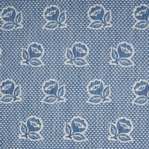 Fleurette Denim 82190 by Schumacher Fabric