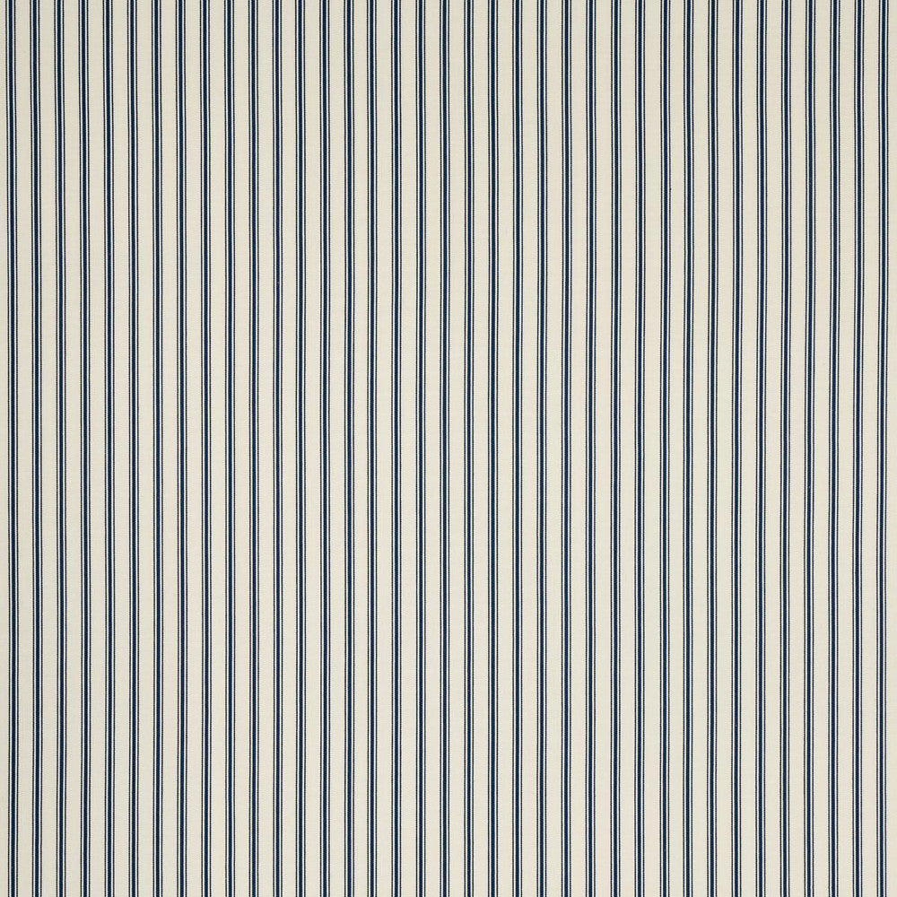 Marquet Ticking Stripe Navy 82200 by Schumacher Designer Fabric New Traditional: Provenal - Swanky Fabrics -
