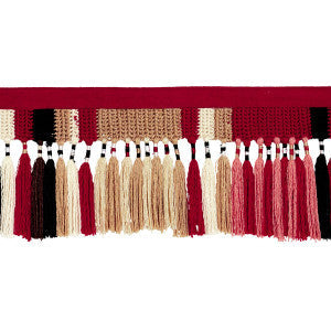 El Morocco Handmade Tassel Warm Multi 82520 by Schumacher Trim