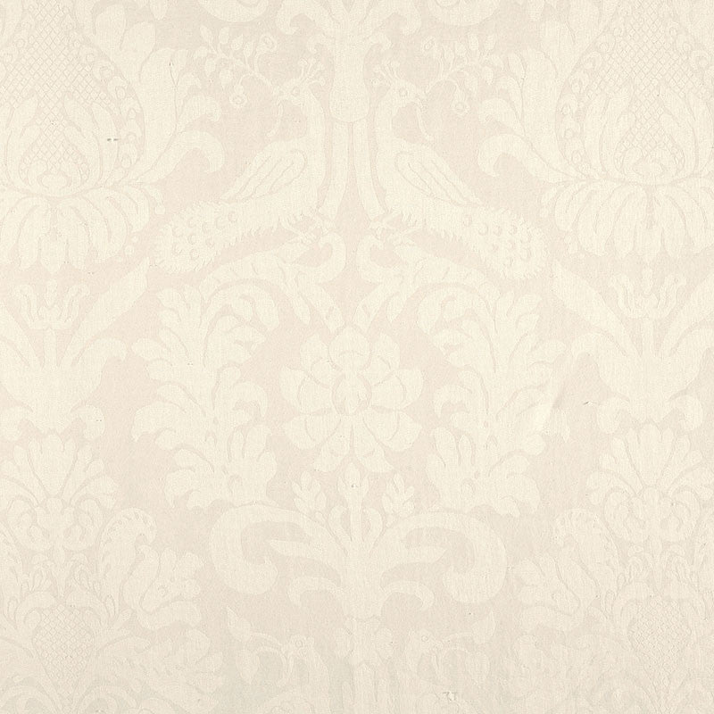Anna Damask Blanc 68435 by Schumacher Fabric COUNTRY CHIC See Sample ITALY MEDIUM DUTY </p><p>Repeat: Horizontal: 26" (66CM) and Vertical: 47 5/8" (121CM) 52 1/2" WIDE (133CM) - Fabric Carolina -