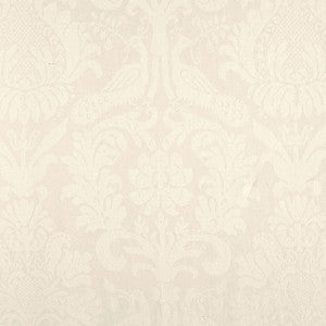 Anna Damask Blanc 68435 by Schumacher Fabric