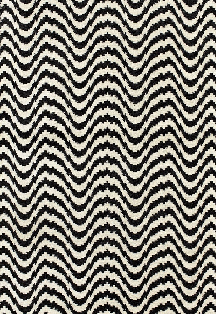 Zorio Velvet Ebony 68460 by Schumacher Fabric Chroma 55% Cotton, 45% Linen Martindale 30,000 Horizontal: 26.5 and Vertical: 1.625 53 - Fabric Carolina -