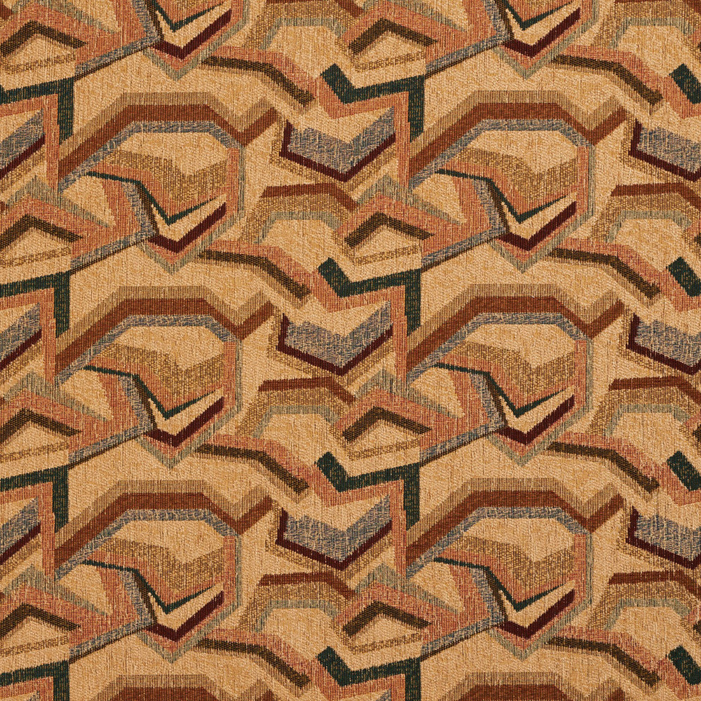 6853 Wheat/Geo by Charlotte Fabric Chenille Inspirations IV 40% Acrylic, 38% Polyester, 22% Olefin Canada Exceeds 100,000 Wyzenbeek Rubs (Heavy Duty) Horizontal: 12.5" x Vertical: 7.0" 54 Inches - Fabric Carolina -
