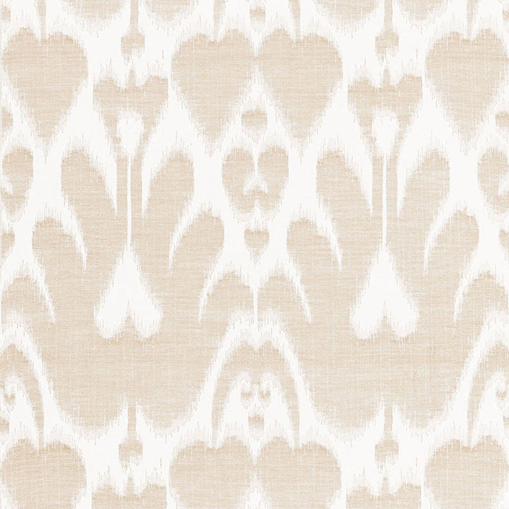 Lela Cotton Ikat Sand 68582 by Schumacher Designer Fabric CLASSIC WOVENS NBK See Sample ITALY MEDIUM DUTY </p><p>Repeat: Horizontal: 13 3/4" (35CM) and Vertical: 21 3/4" (55CM) 55" WIDE (140CM) - Swanky Fabrics -