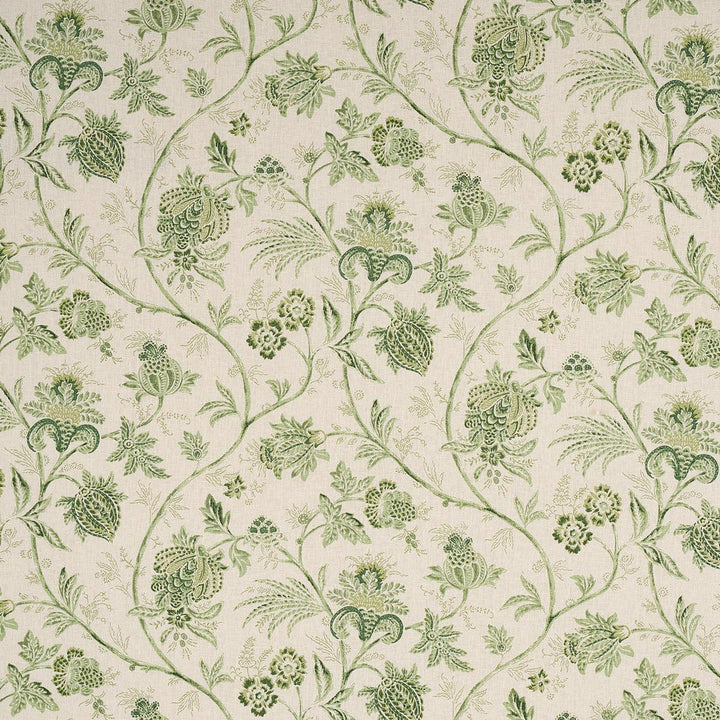 Chinoiserie Vine Leaf Green 176492 by Schumacher Designer Fabric Mark D. Sikes 18.0" - Swanky Fabrics -