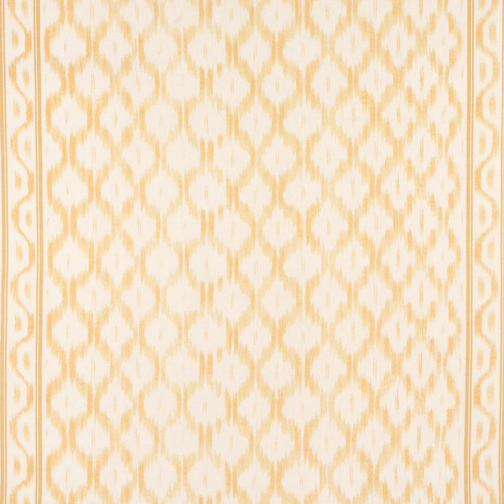 Santa Monica Ikat Yellow 176505 by Schumacher Designer Fabric Mark D. Sikes 52.75" - Swanky Fabrics -
