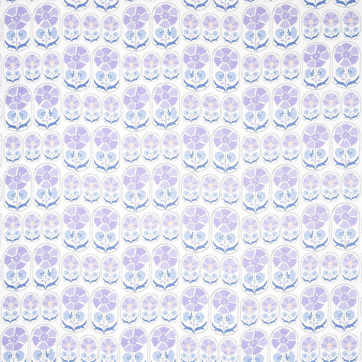 Anjuna Floral Linen Print Lilac 180482 by Schumacher Fabric Bohemia 12.0" - Fabric Carolina -