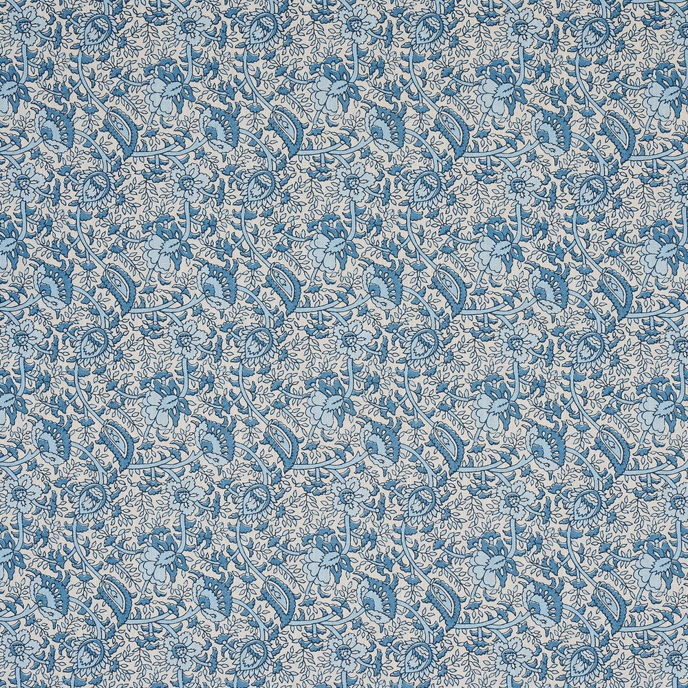 Daisy Indoor/Outdoor Indigo 180710 by Schumacher Fabric Mark D. Sikes 54.0" - Fabric Carolina -