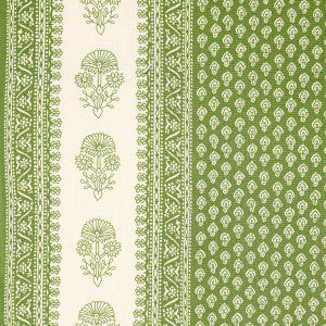 Hyacinth Indoor/Outdoor Leaf Green 180731 by Schumacher Fabric