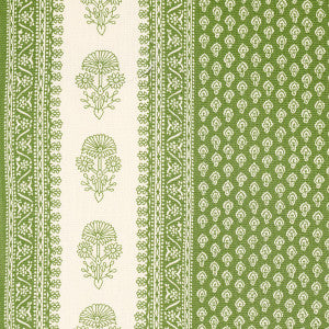 Hyacinth Indoor/Outdoor Leaf Green 180731 by Schumacher Fabric