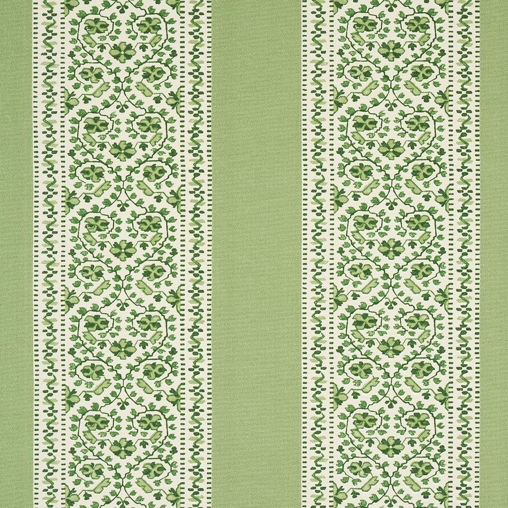Jasmine Indoor/Outdoor Leaf Green 180741 by Schumacher Fabric Moon River 9.0" - Fabric Carolina -