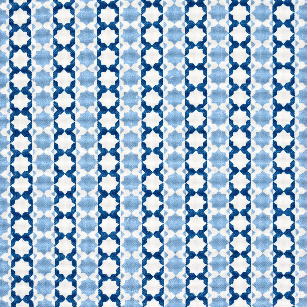 Posy Indoor/Outdoor Indigo 180750 by Schumacher Fabric Mark D. Sikes 9.0" - Fabric Carolina -