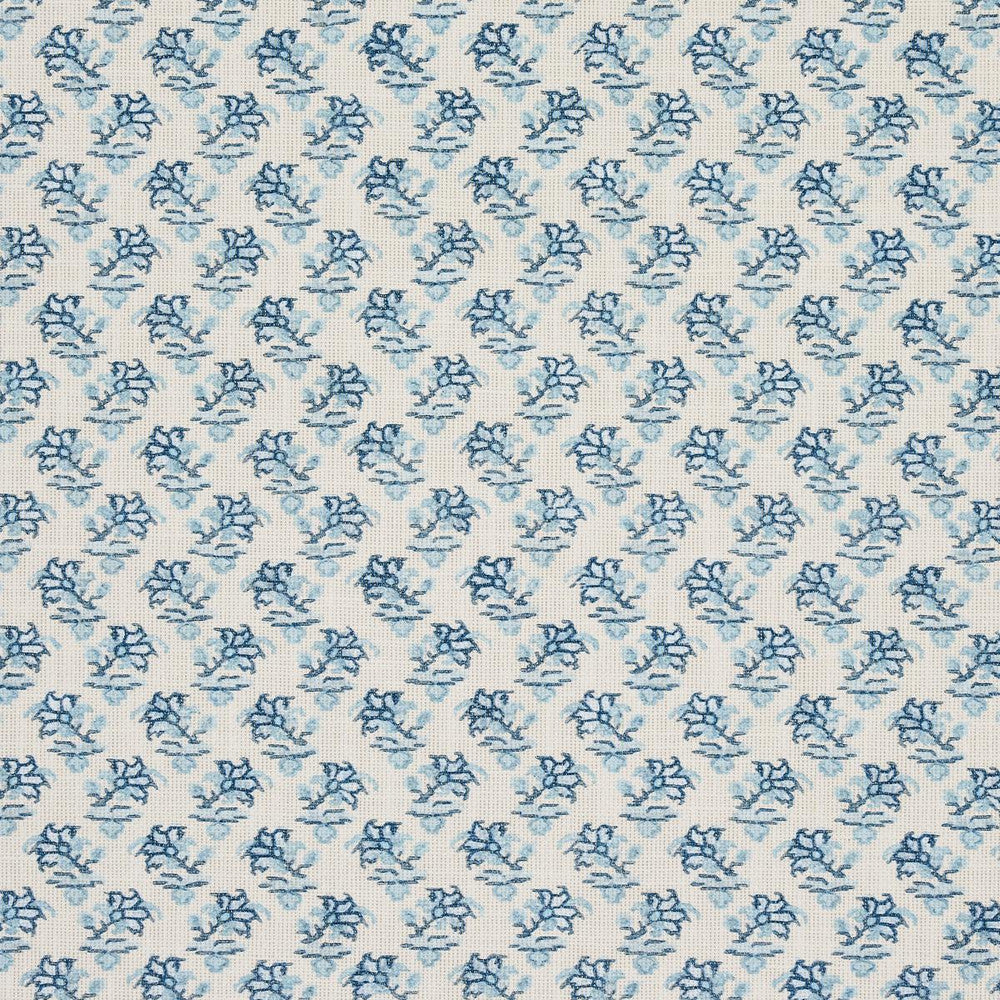 Oleander Indoor/Outdoor Indigo 180760 by Schumacher Fabric Mark D. Sikes 5.25" - Fabric Carolina -