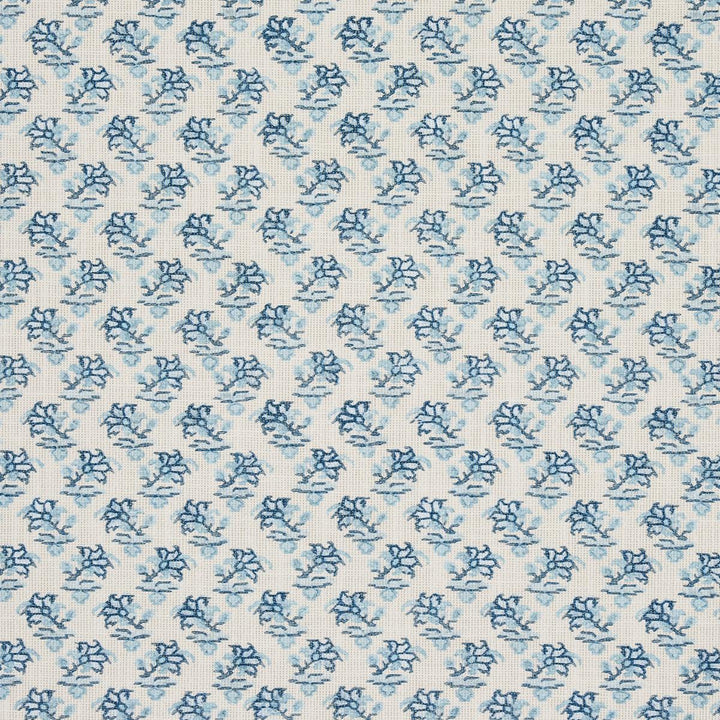 Oleander Indoor/Outdoor Indigo 180760 by Schumacher Fabric Mark D. Sikes 5.25" - Fabric Carolina -