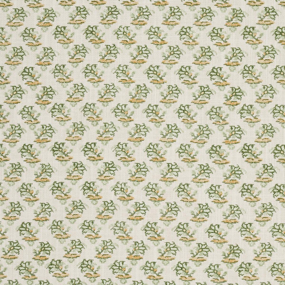 Oleander Indoor/Outdoor Leaf Green 180761 by Schumacher Fabric Mark D. Sikes 5.25" - Fabric Carolina -