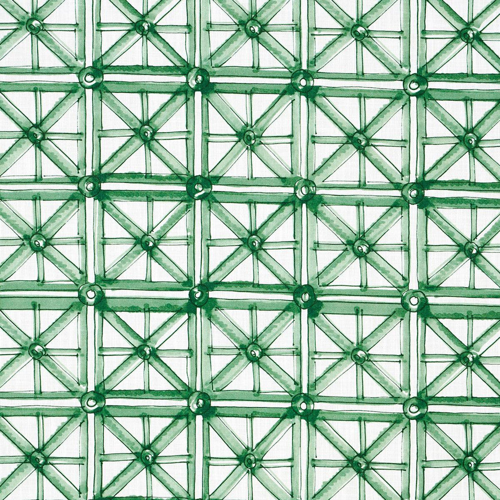 Portail Francais Indoor/Outdoor Emerald 180771 by Schumacher Fabric Mary Mcdonald 13.25" - Fabric Carolina -