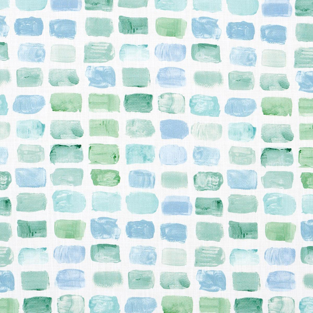 Palette Indoor/Outdoor Seaglass 180781 by Schumacher Fabric Mary Mcdonald 6.5" - Fabric Carolina -