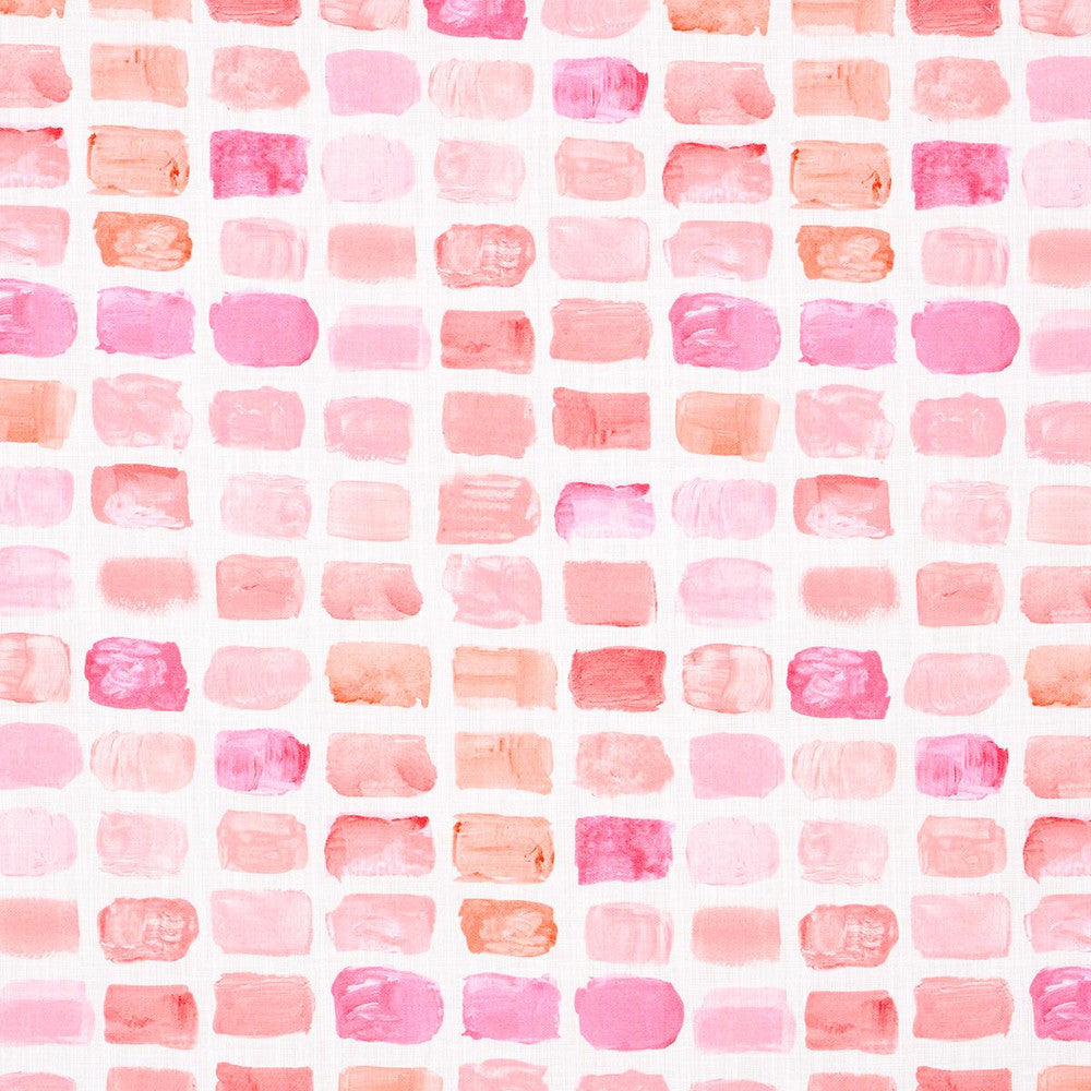 Palette Indoor/Outdoor Blush 180782 by Schumacher Designer Fabric Mary Mcdonald 6.5" - Swanky Fabrics -