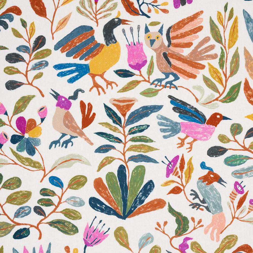 Canopy Multi Birds 180850 by Schumacher Fabric Abel Macias 27.0" - Fabric Carolina -