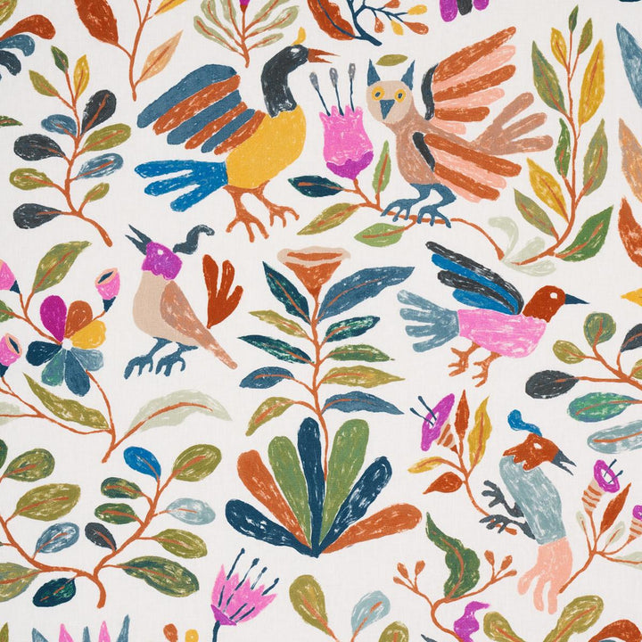 Canopy Multi Birds 180850 by Schumacher Fabric Abel Macias 27.0" - Fabric Carolina -