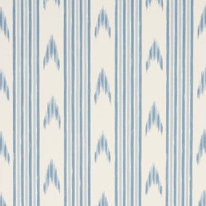 Santa Barbara Ikat China Blue 5009223 by Schumacher Wallpaper
