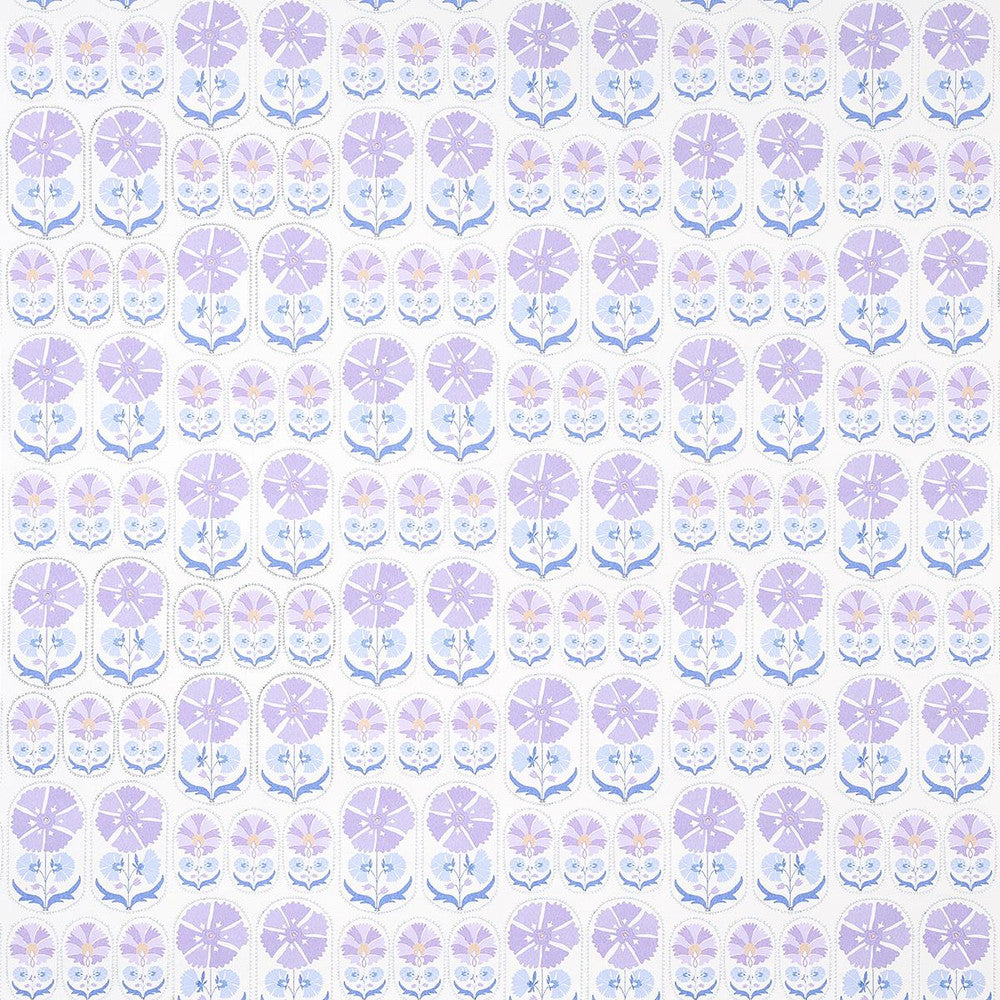 Anjuna Floral Lilac 5014111 by Schumacher Wallpaper Bohemia 27.0" - Fabric Carolina -