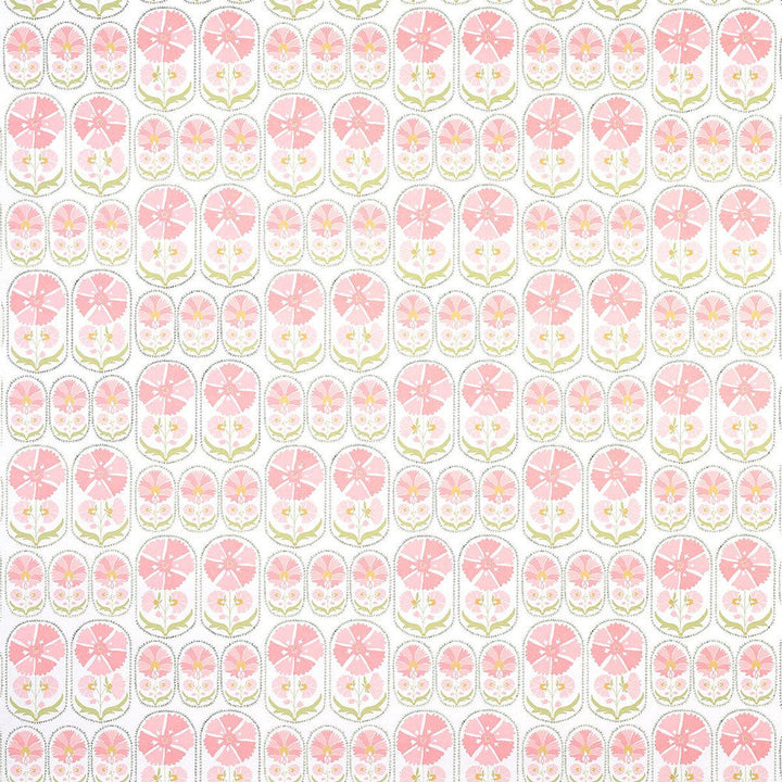 Anjuna Floral Blush 5014112 by Schumacher Designer Wallpaper Bohemia 27.0" - Swanky Fabrics -