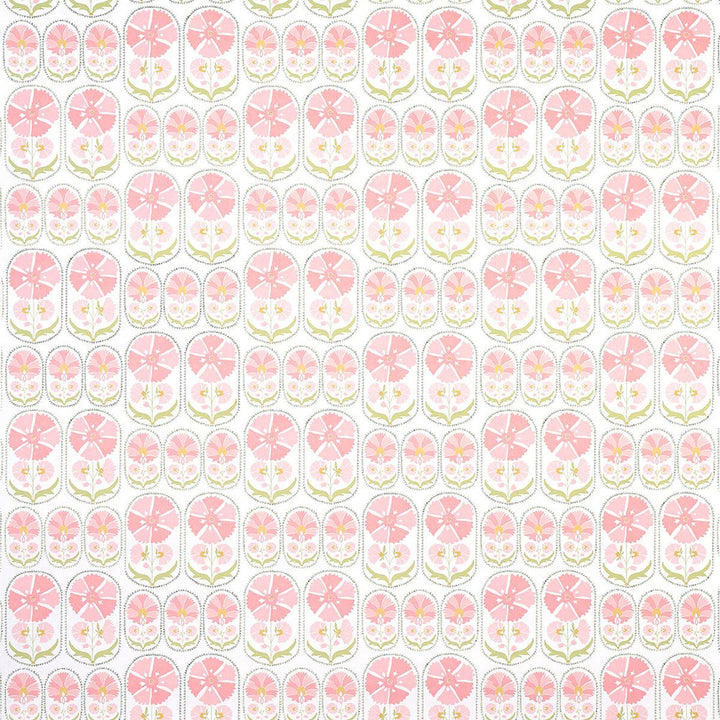 Anjuna Floral Blush 5014112 by Schumacher Wallpaper Bohemia 27.0" - Fabric Carolina -