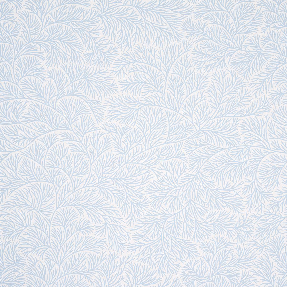 Bougainvillea China Blue 5014330 by Schumacher Designer Wallpaper Mark D. Sikes 27.0" - Swanky Fabrics -