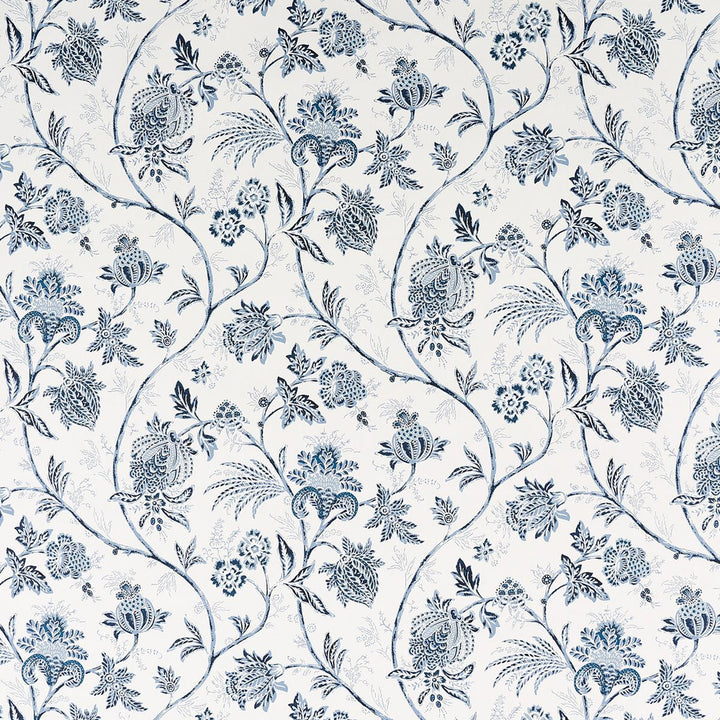 Chinoiserie Vine Cobalt 5014350 by Schumacher Wallpaper Mark D. Sikes 18.0" - Fabric Carolina -