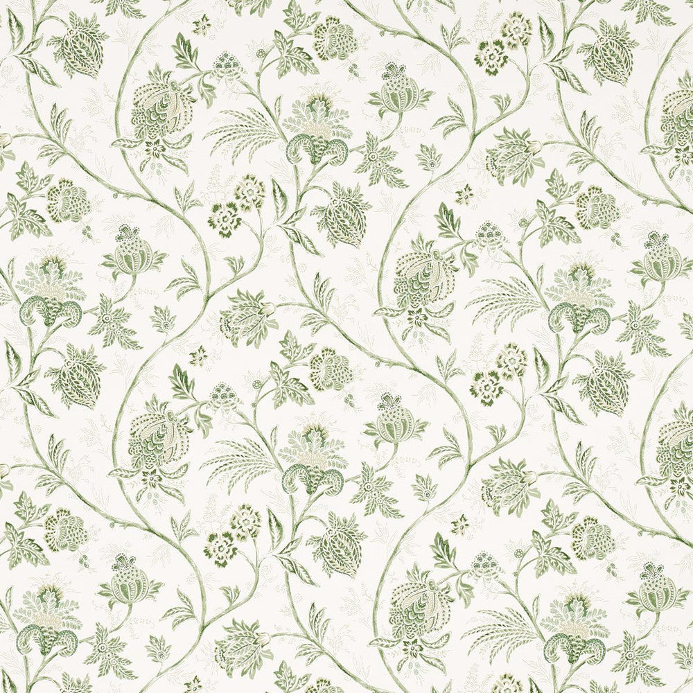 Chinoiserie Vine Leaf Green 5014351 by Schumacher Designer Wallpaper Mark D. Sikes 18.0" - Swanky Fabrics -