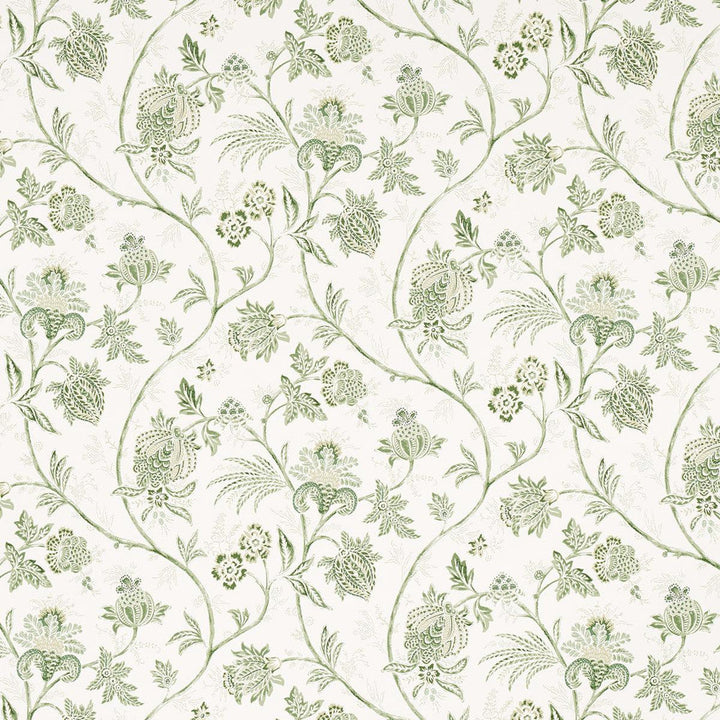 Chinoiserie Vine Leaf Green 5014351 by Schumacher Designer Wallpaper Mark D. Sikes 18.0" - Swanky Fabrics -