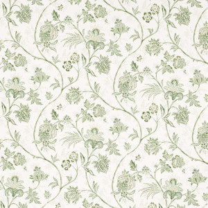 Chinoiserie Vine Leaf Green 5014351 by Schumacher Wallpaper