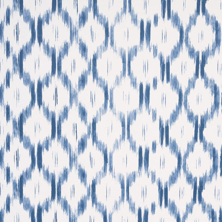 Santa Monica Indigo 5014370 by Schumacher Wallpaper Mark D. Sikes 27.0" - Fabric Carolina -