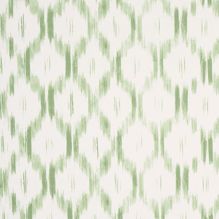 Santa Monica Leaf Green 5014372 by Schumacher Designer Wallpaper Mark D. Sikes 27.0" - Swanky Fabrics -