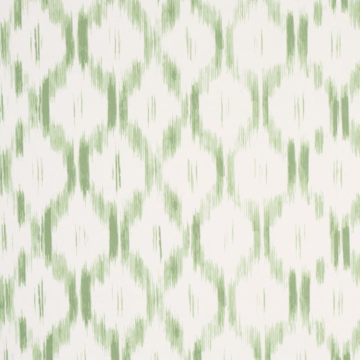 Santa Monica Leaf Green 5014372 by Schumacher Wallpaper Mark D. Sikes 27.0" - Fabric Carolina -
