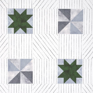 Alexander Dutch Green & Slate 5014552 by Schumacher Wallpaper