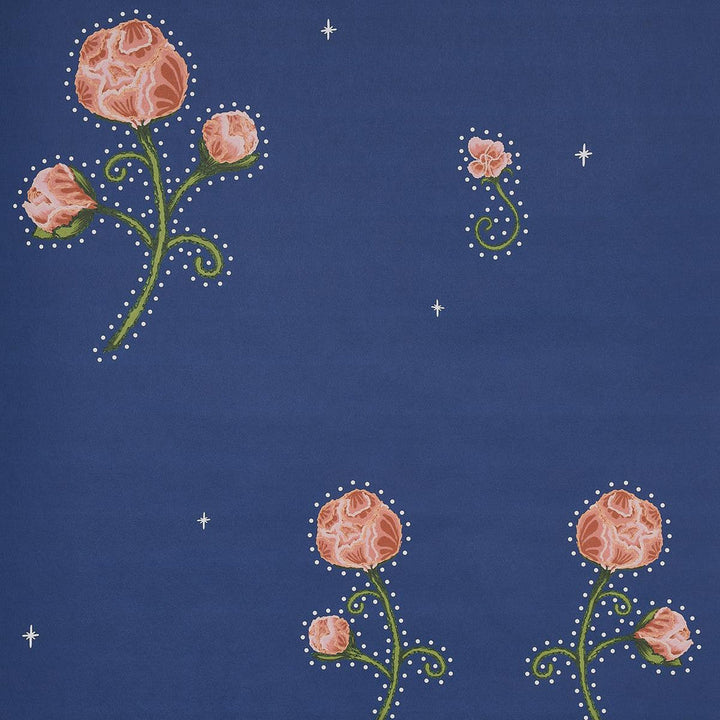 Rhinestone Cowboy Clean Blue 5014582 by Schumacher Designer Wallpaper Backdrop 27.0" - Swanky Fabrics -
