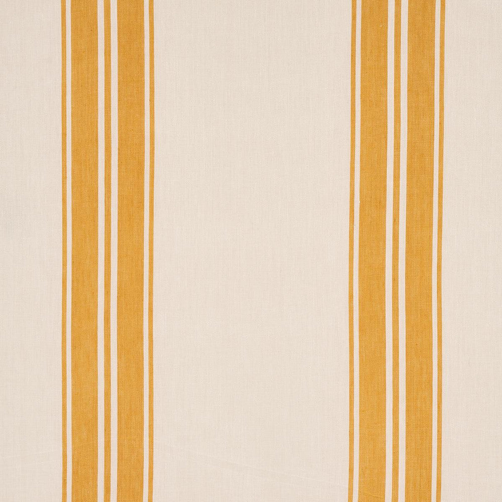 Brentwood Stripe Yellow 70874 by Schumacher Designer Fabric Mark D. Sikes 13.0" - Swanky Fabrics -