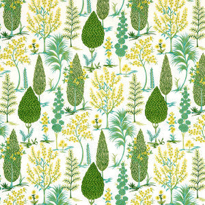 Pandora Embroidery Green 71472 by Schumacher Fabric