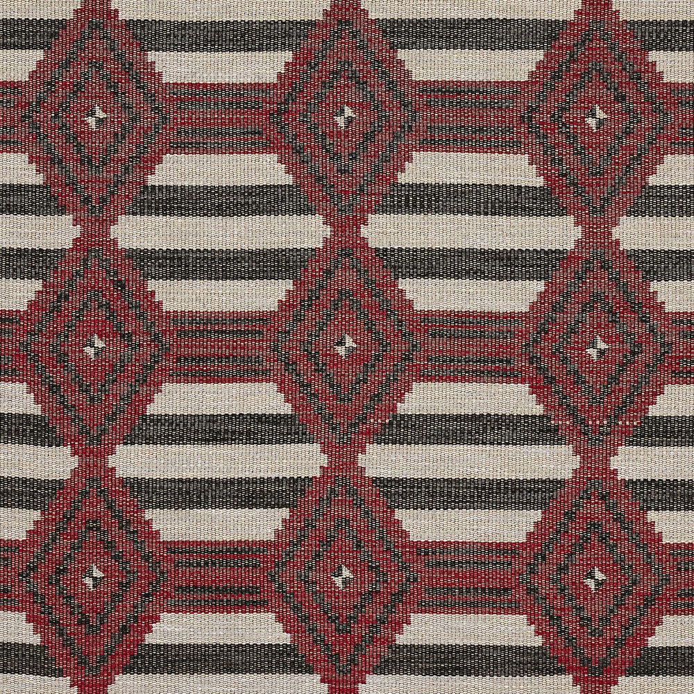 Manta Performance Red & Black 77444 by Schumacher Fabric Open Sky 9.5" - Fabric Carolina -