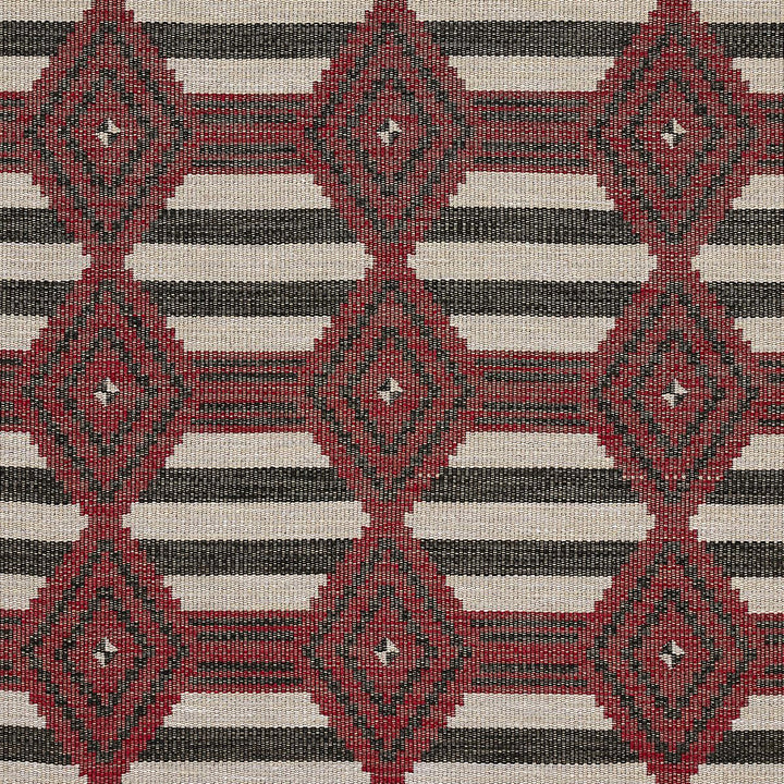 Manta Performance Red & Black 77444 by Schumacher Fabric Open Sky 9.5" - Fabric Carolina -